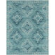Amsterdam 120 X 96 inch Aqua/Teal/Deep Teal/Taupe Handmade Rug, Cotton