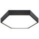 Matteo Lighting Hexol LED 14 inch Oxidized Black Flush Mount Ceiling Light M12614OB - Open Box