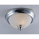Novus 2 Light 13 inch Polished Chrome Flush Mount Ceiling Light