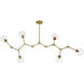 Cavoli 6 Light 27 inch Brass Chandelier Ceiling Light