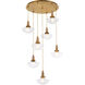 Stockport 7 Light 26.25 inch Brushed Brass Pendant Ceiling Light