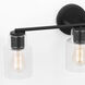 Drew & Jonathan Sayward 3 Light 24 inch Midnight Black Wall Bath Fixture Wall Light