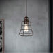 Signature 1 Light 8 inch Antique Bronze Mini Pendant Ceiling Light