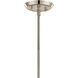 Alvaro 8 Light 11.5 inch Polished Nickel Chandelier Linear Ceiling Light, Double