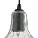Hand Formed Glass 1 Light 10 inch Oil Rubbed Bronze Mini Pendant Ceiling Light