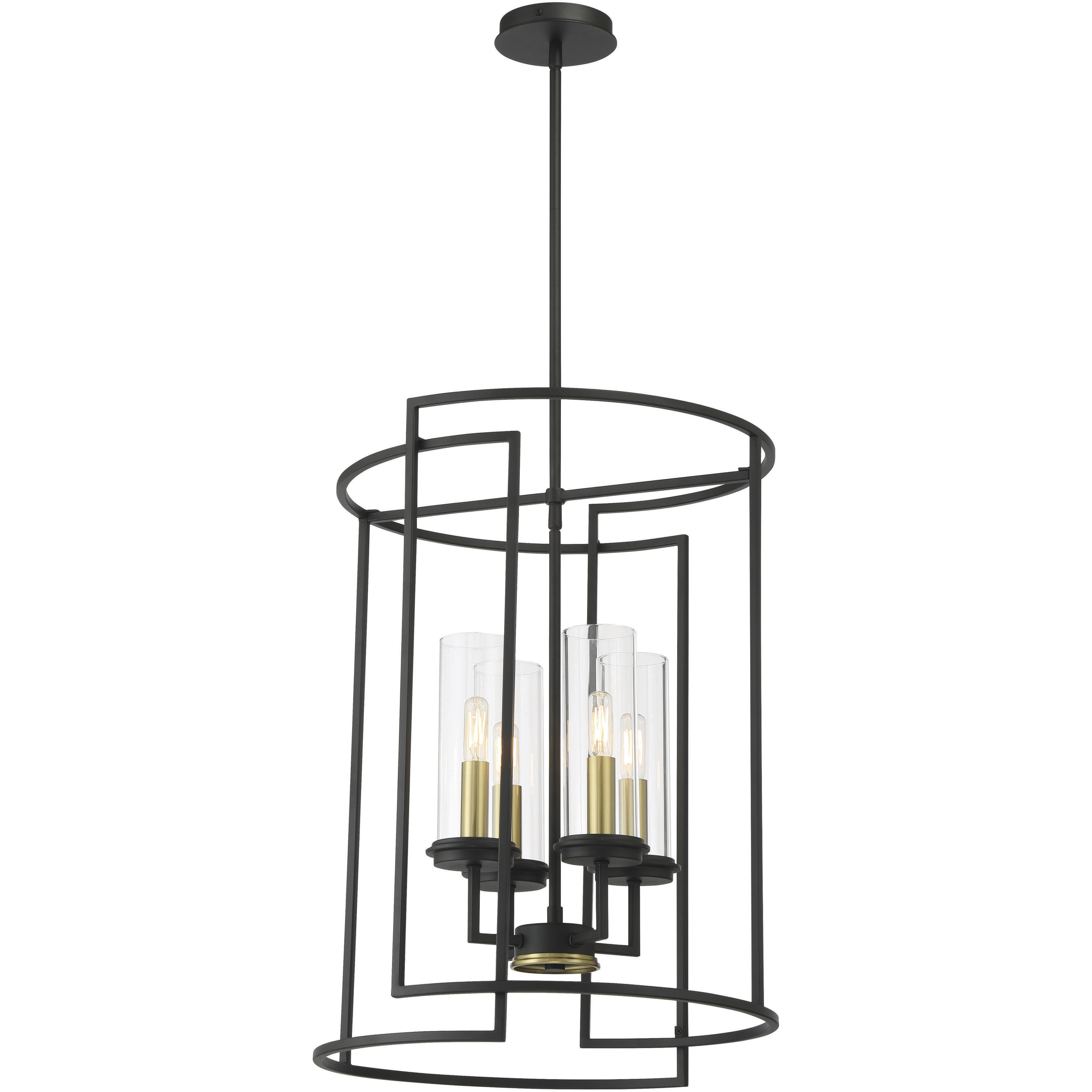 Hillstone 4 Light 18.5 inch Soft Brass And Sand Coal Pendant Ceiling Light