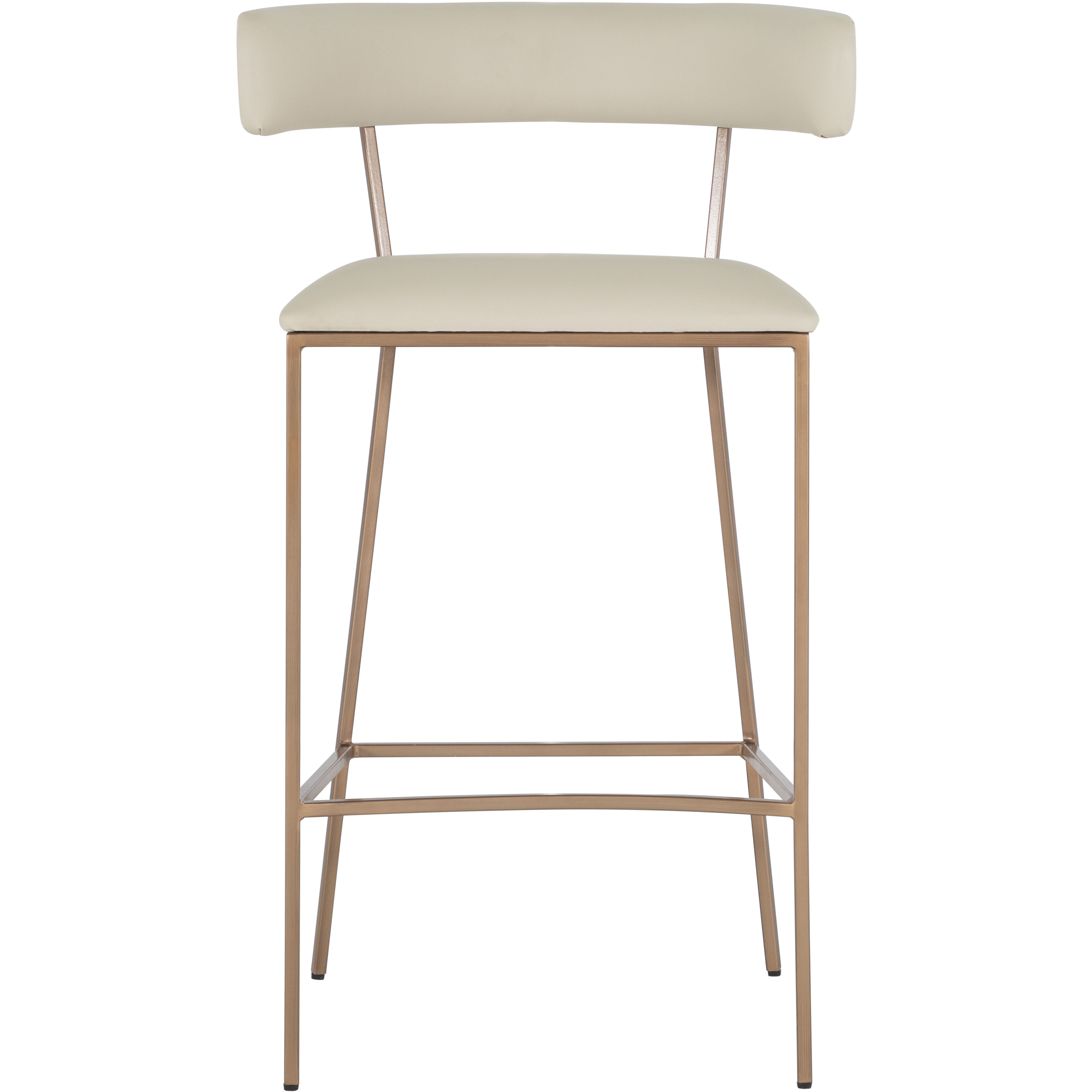 Matlock 42.75 inch White & Ivory / Yellow Bar Counter Stool