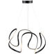 Mira LED 24.8 inch Black Pendant Ceiling Light