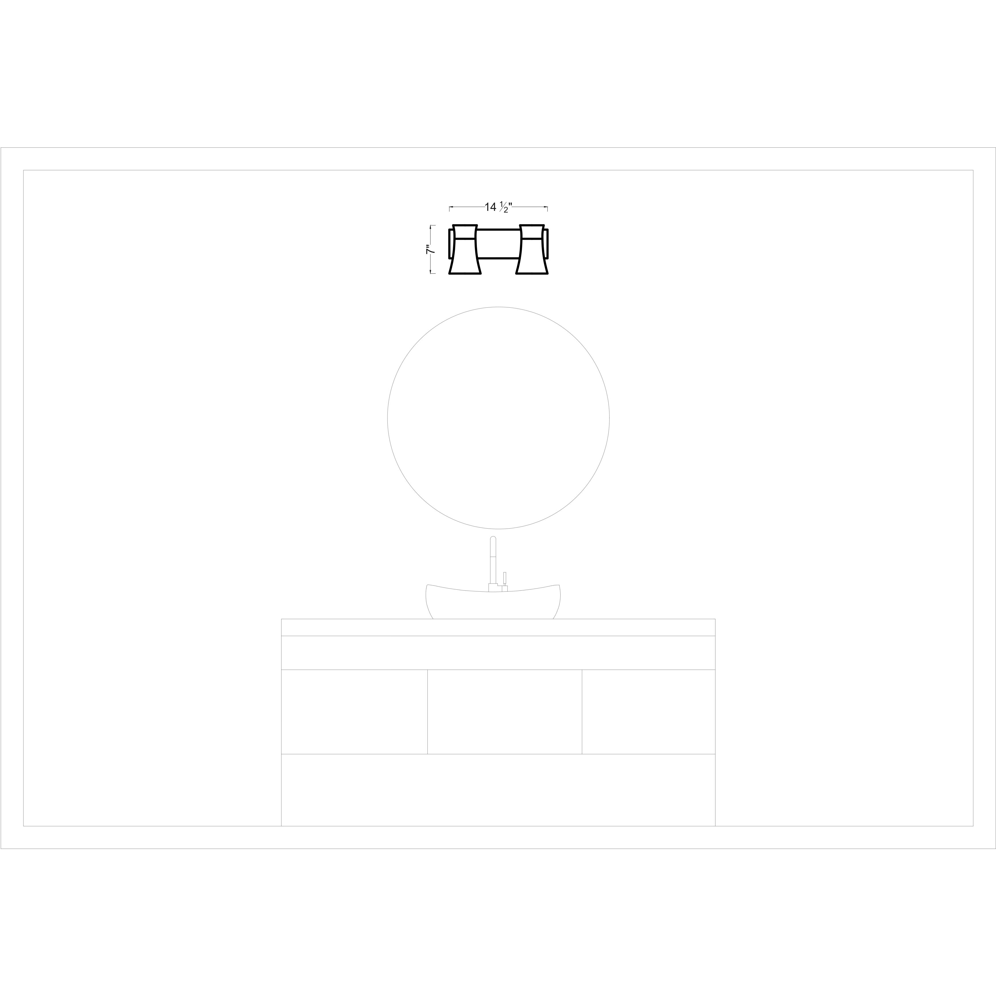 Drew & Jonathan Scott Roy 2 Light 14.5 inch Chrome Vanity Light Wall Light