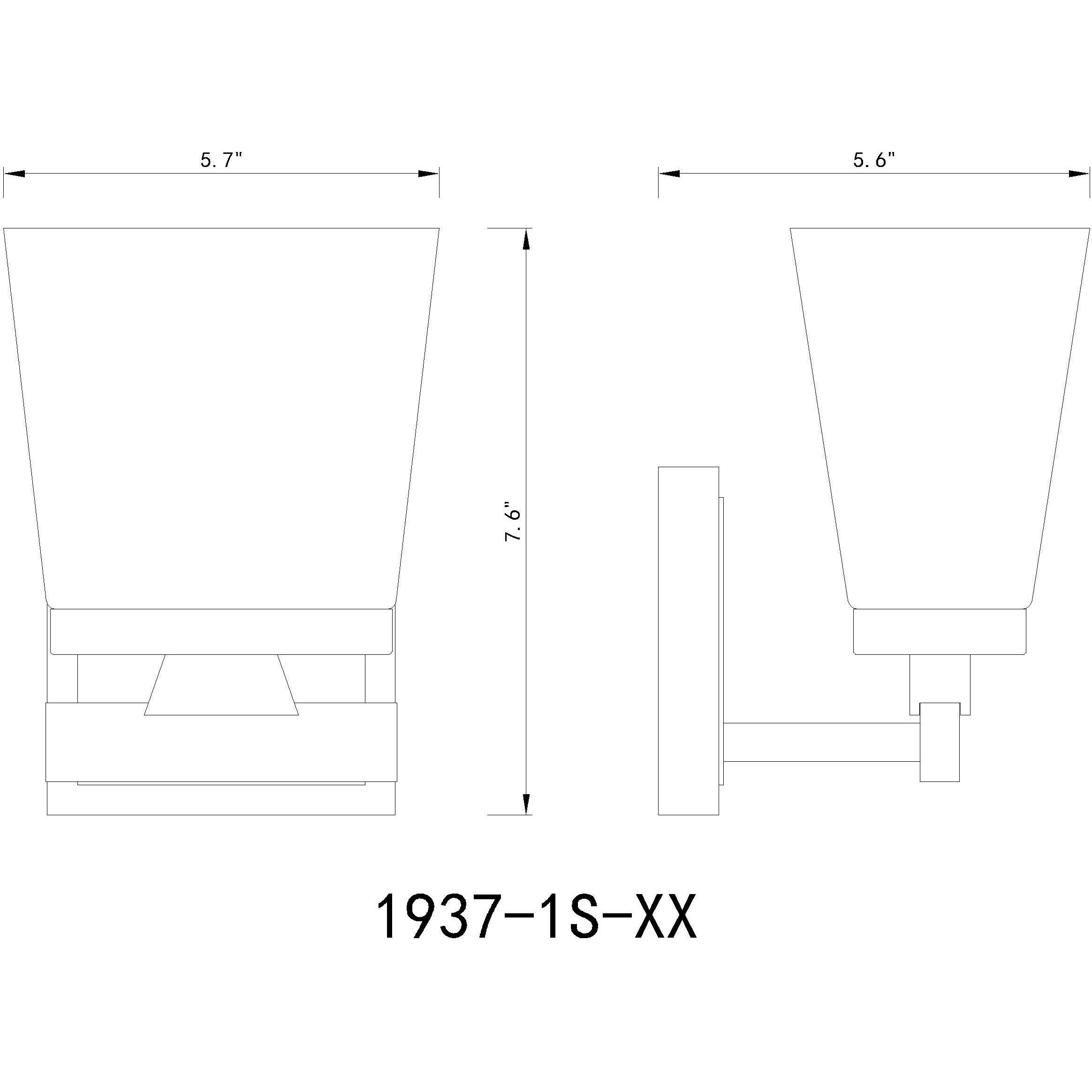 Astor 1 Light 5.75 inch Brushed Nickel Wall Sconce Wall Light