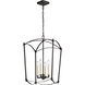 Sean Lavin Thayer 4 Light 16 inch Smith Steel Lantern Chandelier Ceiling Light