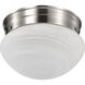 Brentwood 1 Light 8 inch Brushed Nickel Flush Mount Ceiling Light