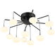 George's Web LED 25.5 inch Bronze W/Gold Dust Chandelier Ceiling Light, Convertible to Semi Flush