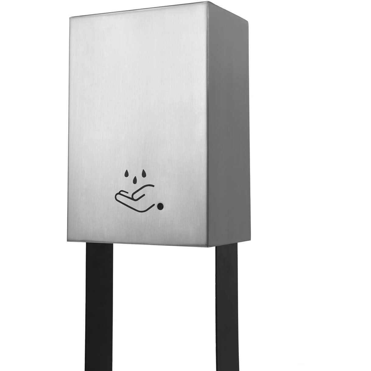 Luxe Satin Nickel Tabletop Touchless Hand Sanitizer Dispenser
