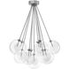 Molecule 11 Light 25.98 inch Nickel Ceiling Lamp Ceiling Light