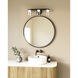 Cedar Bath Vanity Light Wall Light in Black