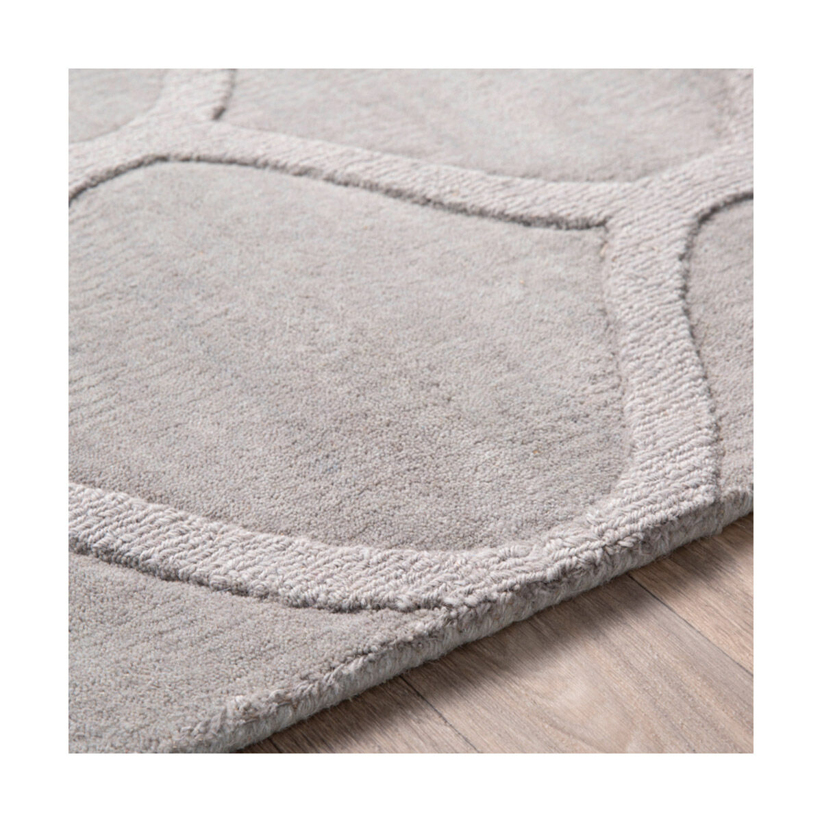 Mystique 96 X 30 inch Medium Gray Rugs, Wool