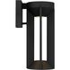 Aura LED 12.13 inch Sand Black Outdoor Wall Sconce