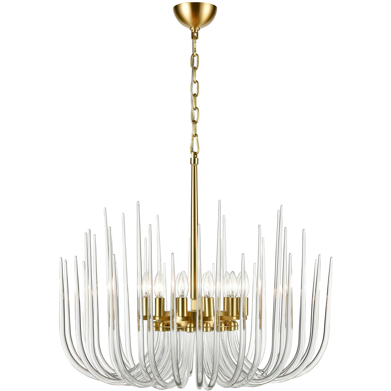 Zeev Lighting Astoria 12 Light 29.5 inch Posh Brass Chandelier Ceiling Light CD10410/12/PB - Open Box