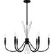 Cecily 6 Light 32 inch Matte Black Chandelier Ceiling Light