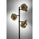 Clayton 66.5 inch 60 watt Matte Black and Antique Brass Floor Lamp Portable Light