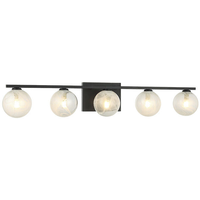 Nimbus 5 Light 29.63 inch Matte Black Wall Sconce Wall Light