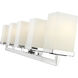 Tidal 5 Light 40 inch Chrome Vanity Wall Light