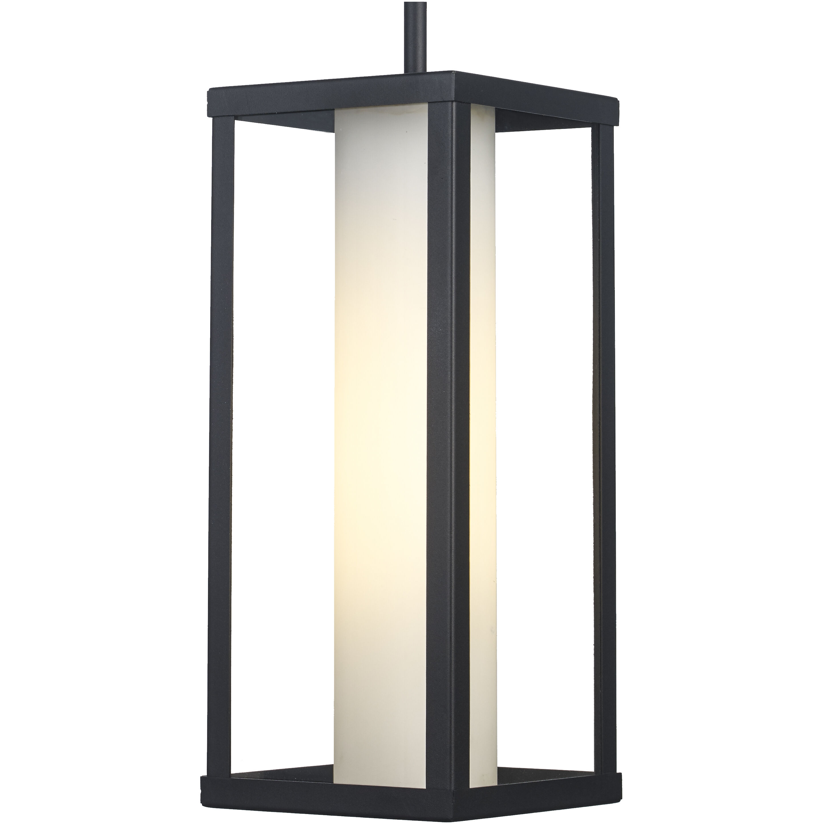 Adler 1 Light 6 inch Black Outdoor Pendant