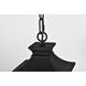 Jasper 8 inch Matte Black Outdoor Hanging Lantern