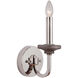 Ashwood 1 Light 5.5 inch Polished Nickel/Greywood Wall Sconce Wall Light in Polished Nickel and Greywood