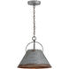 Alvin 1 Light 13.75 inch Antique Galvanized Pendant Ceiling Light