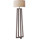 Quinn 60 inch 150.00 watt Walnut Floor Lamp Portable Light