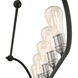 Archer 10 Light 48 inch Textured Black with Brushed Nickel Accents Linear Chandelier Ceiling Light