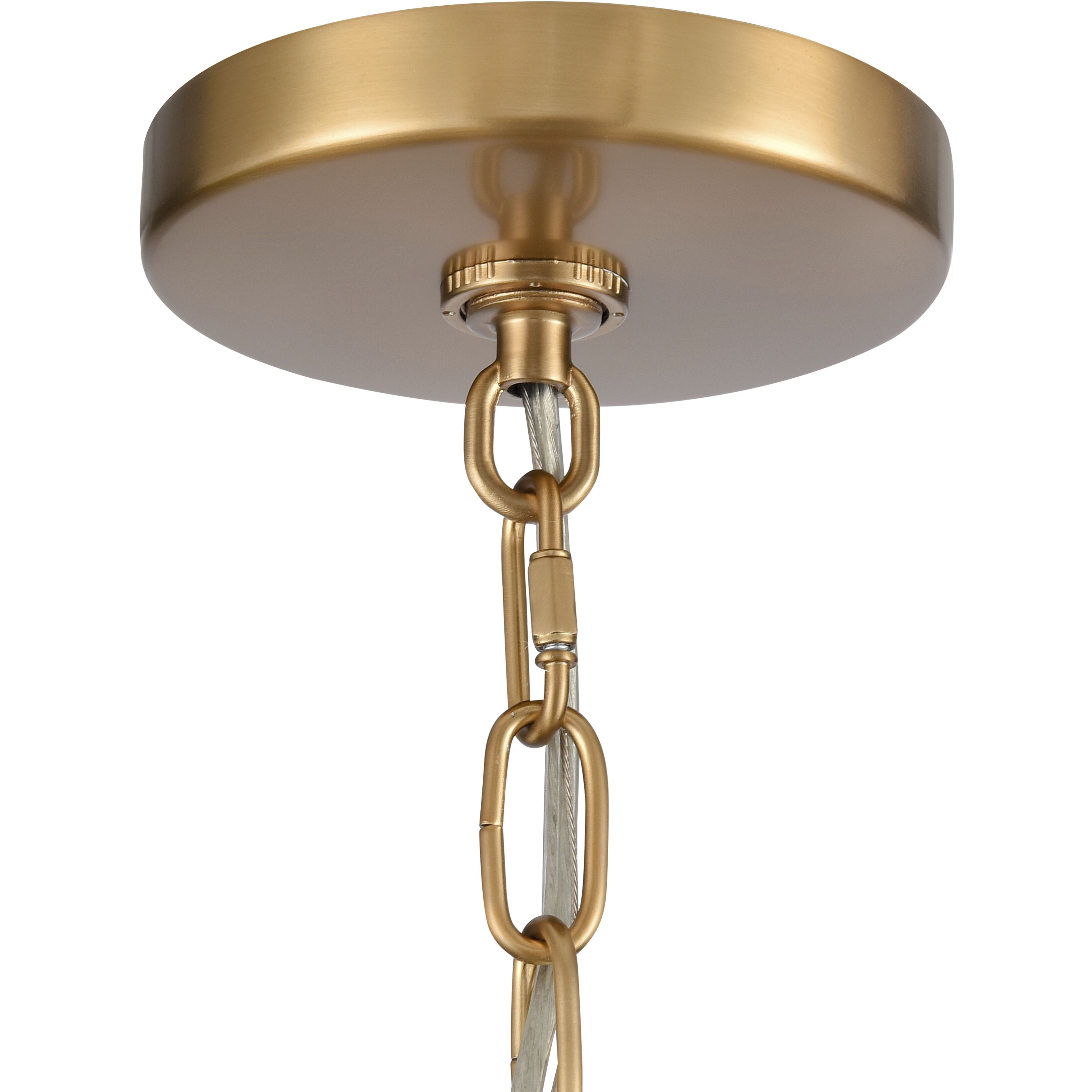 Leo 4 Light 22 inch Brushed Gold Pendant Ceiling Light