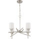 Cadence 4 Light 24.75 inch Satin Nickel Chandelier Ceiling Light