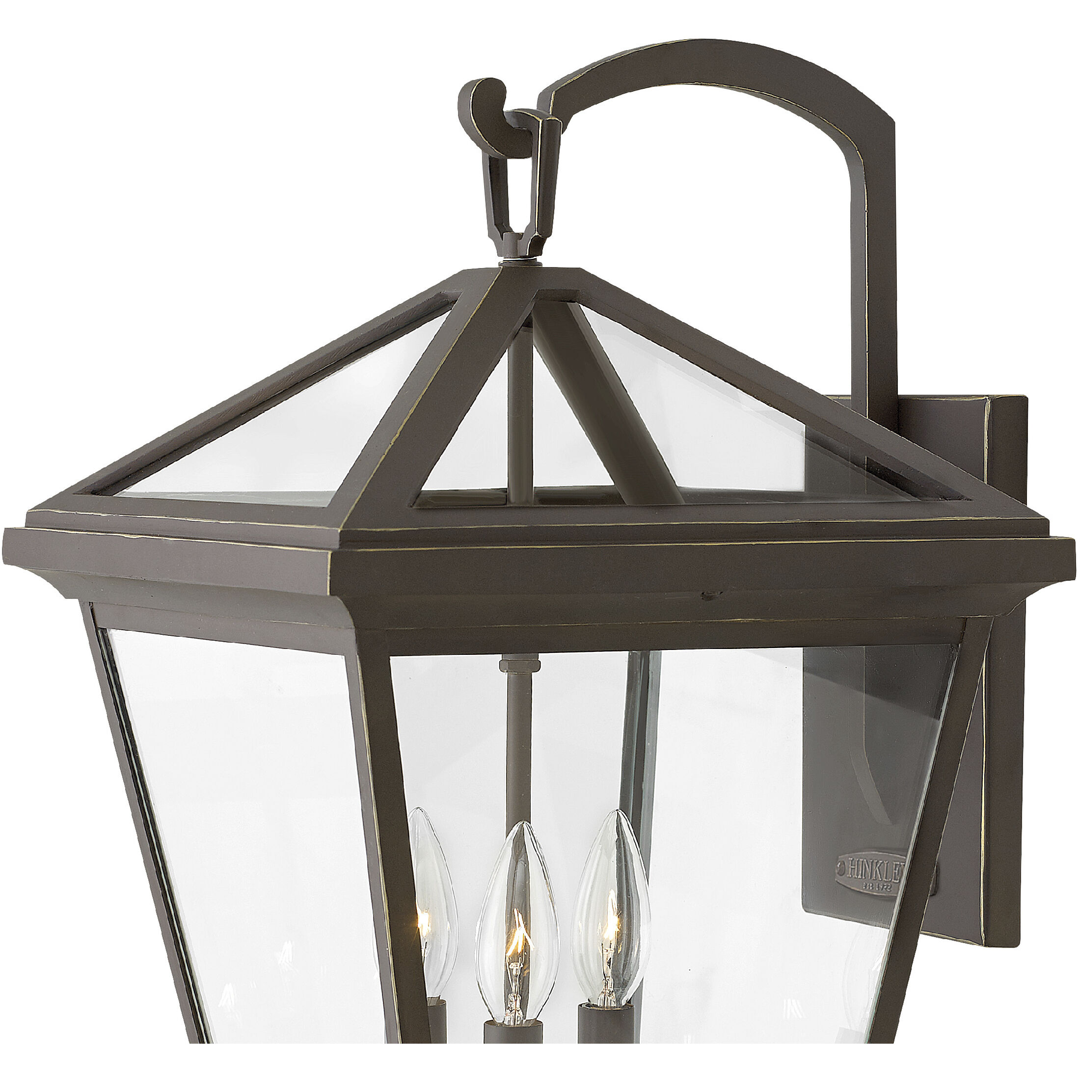 Estate Series Alford Place Outdoor Wall Mount Lantern in Oil Rubbed Bronze, Non-LED, Large