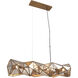 Geo-Gem 6 Light 48 inch Brass Antique Island Light Ceiling Light