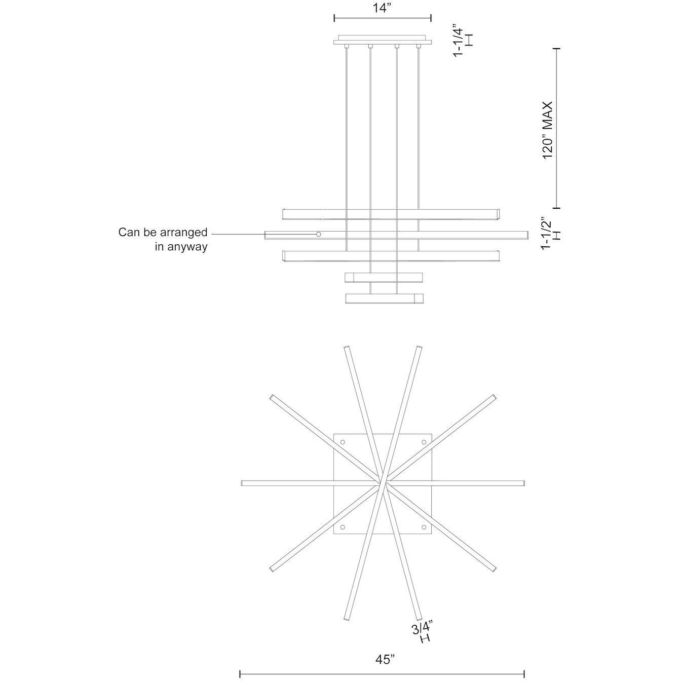 Vega Multi Pendant Ceiling Light in White