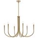 Layne 6 Light 36 inch Gold Chandelier Ceiling Light