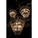 Carnegie 8 Light 28 inch Black Chandelier Ceiling Light, Large