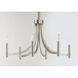 Lyndon 6 Light 28 inch Satin Nickel Chandelier Ceiling Light
