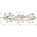 Marselle Bath Vanity Light Wall Light in Antique Silver