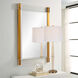 Nera 44 X 28 inch Plated Brass and Acrylic Mirror