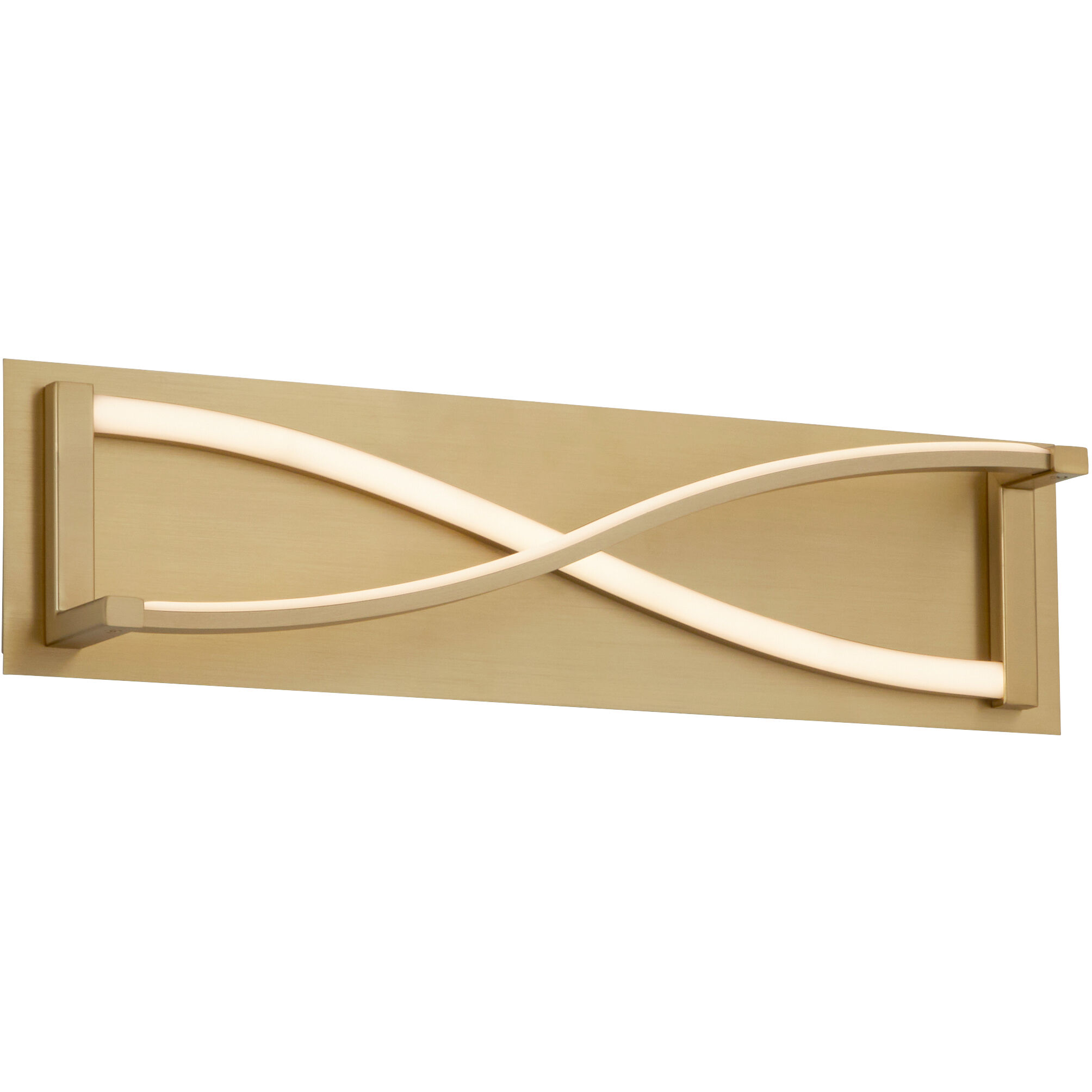 Hyperion 2 Light 22 inch Aged Brass Vanity Light Wall Light