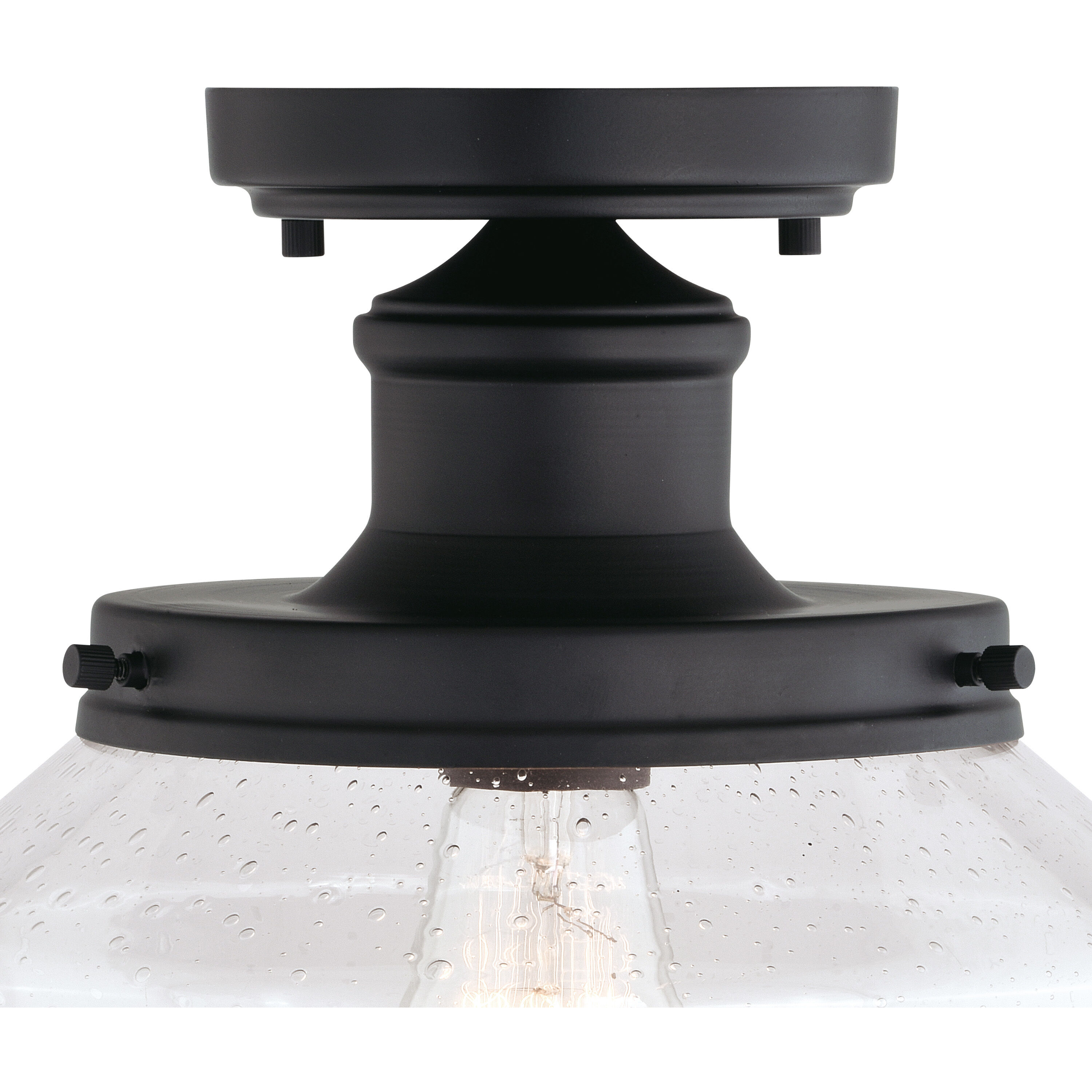 Collins LED 10 inch Matte Black Outdoor Ceiling