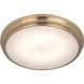 Neighborhood X66 Series LED 11 inch Satin Brass Flushmount Ceiling Light 