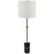 Peraro 34 inch 60 watt Black/Gold/White Table Lamp Portable Light
