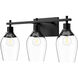 Alora Mood Kingsley 3 Light 21.88 inch Matte Black Vanity Light Wall Light