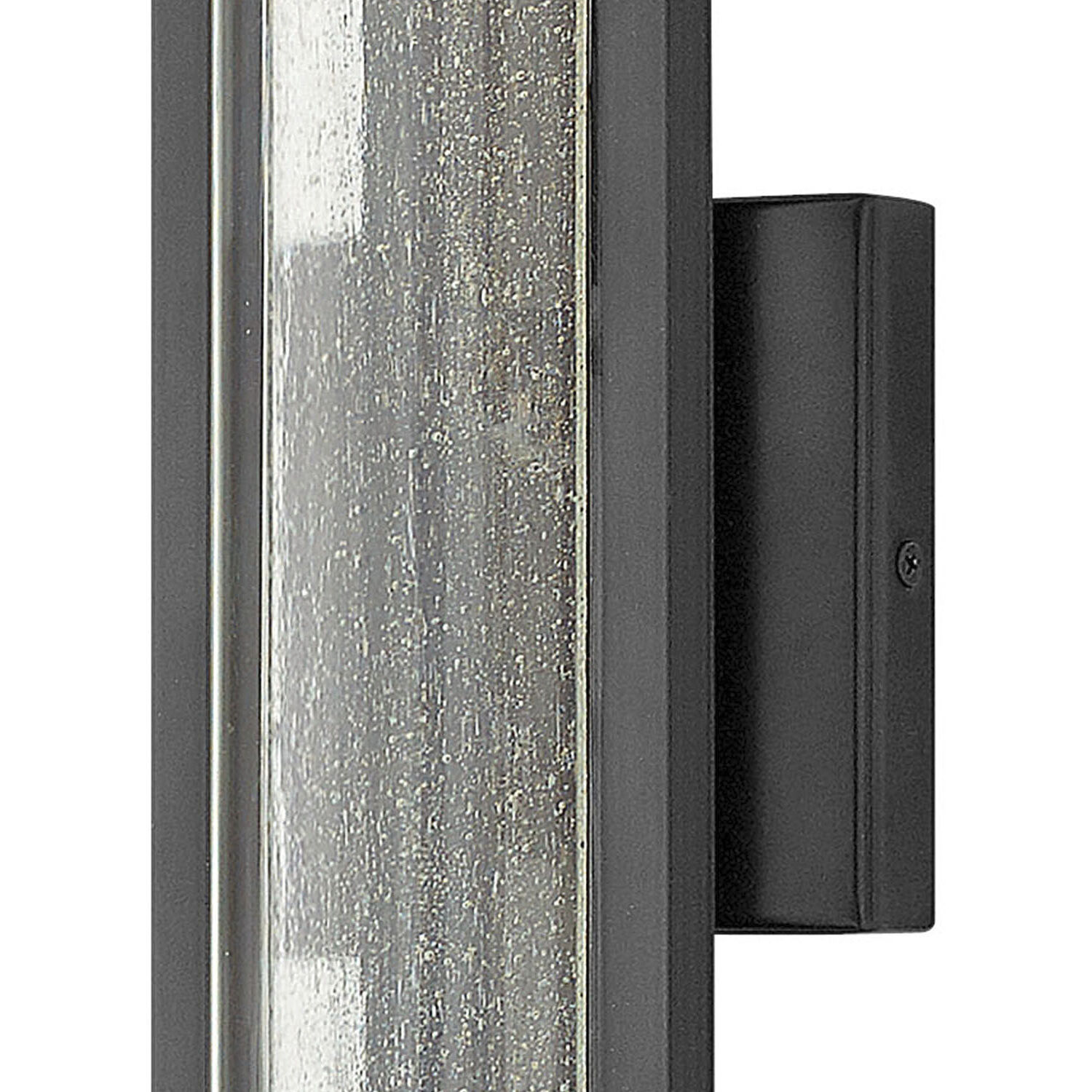 Mist Outdoor Wall Mount Lantern in Satin Black, Large