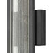 Mist Outdoor Wall Mount Lantern in Satin Black, Large